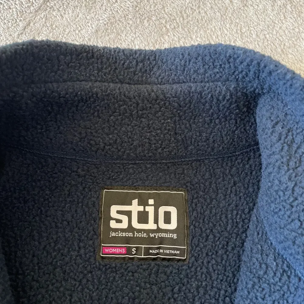 Stio Sweetwater Jacket Womens Small Blue Fleece Full Zip Outdoor Hiking Travel - Picture 3 of 8